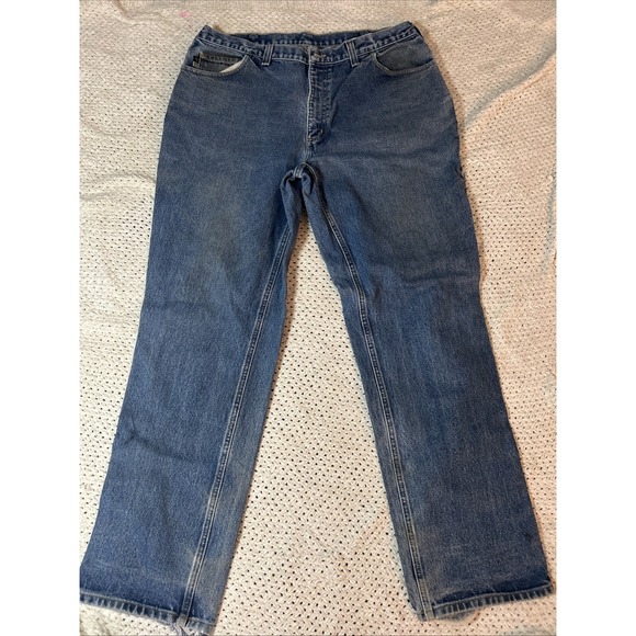 Carhartt FR Relaxed Boot Jeans Mens 40x34 Blue Flame Resistant Workwear Denim - Picture 1 of 11